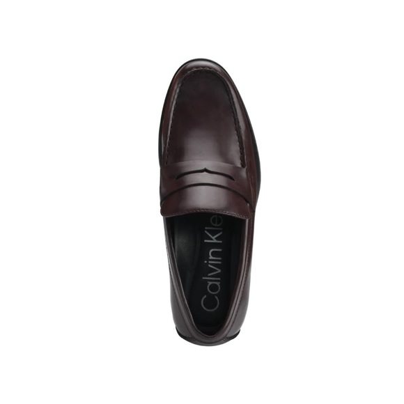NWT Calvin Klein Crispo 2 Penny Smooth Leather Loafer - Picture 2 of 4